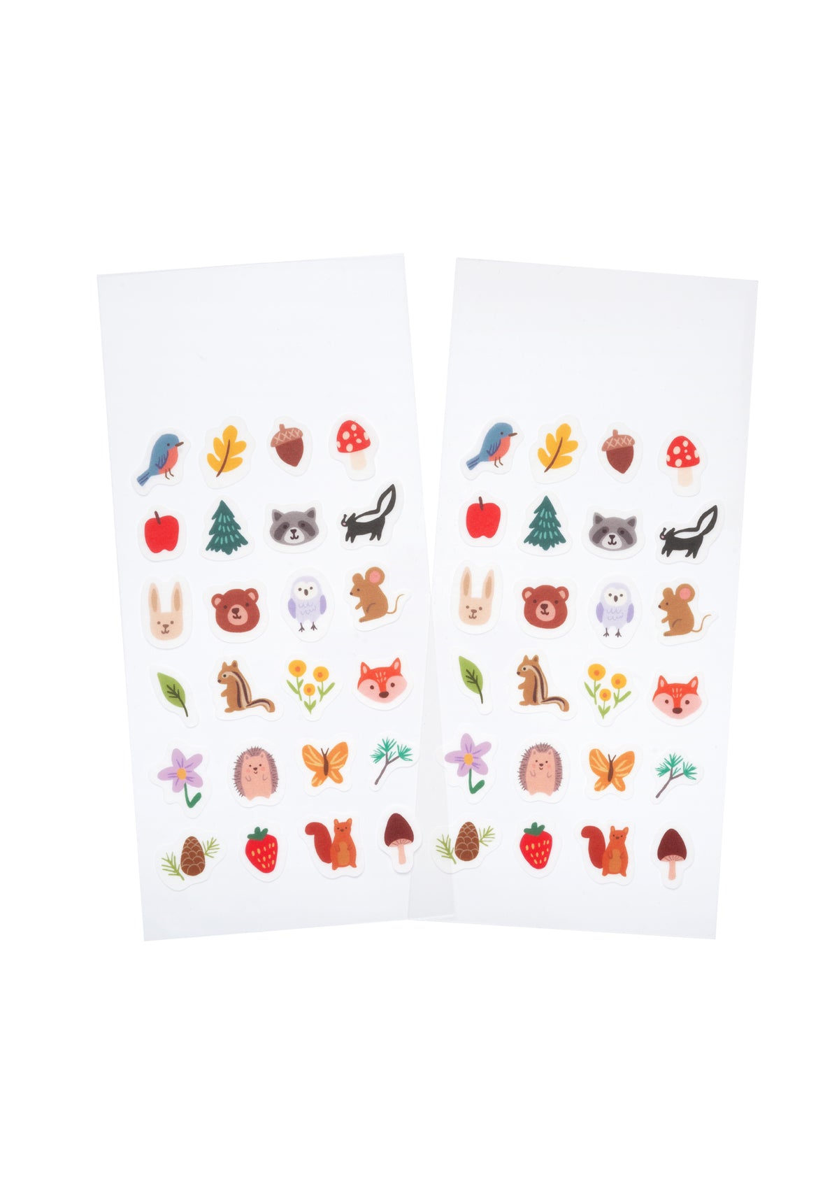 Two sheets of 'Lil Sticks' stickers with various animal and nature-themed designs on a white background.