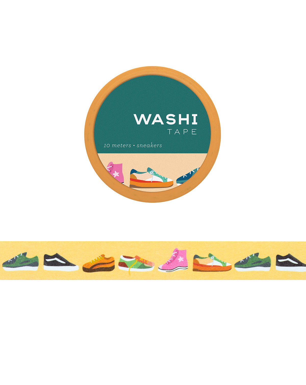 Washi tape with sneaker designs