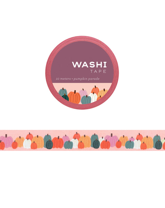 Washi tape with pumpkin design on a white background