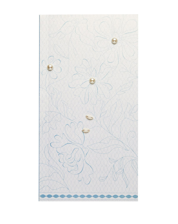 Pearlescent Handkerchief Booklet: Lace Sky Pearlescent Handkerchief Booklet: Lace Sky