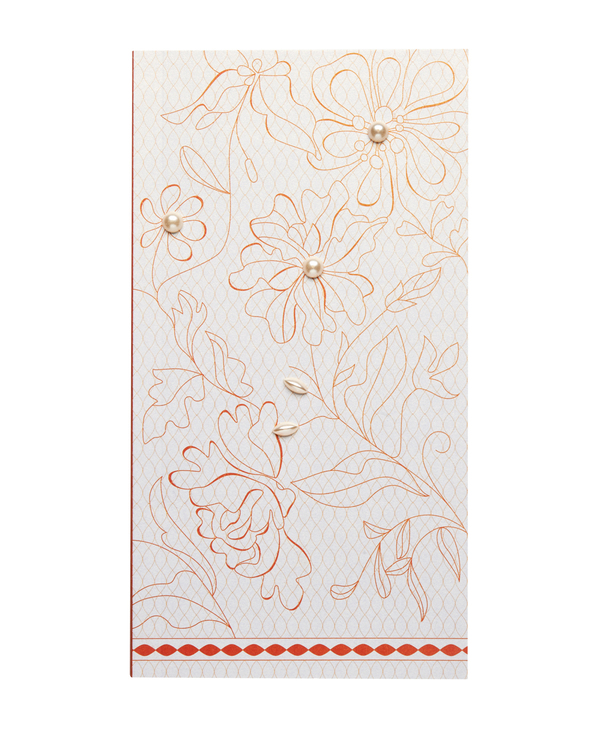 Pearlescent Handkerchief Booklet: Scarlet Lace Pearlescent Handkerchief Booklet: Scarlet Lace