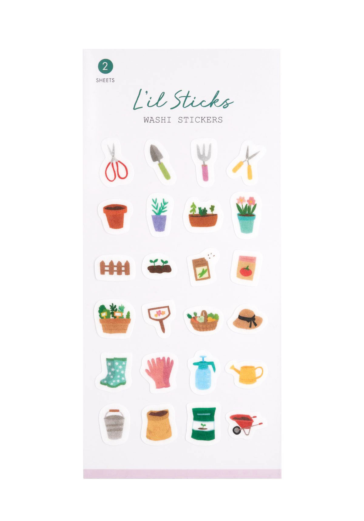 L'il Sticks Washi Stickers - Gardening